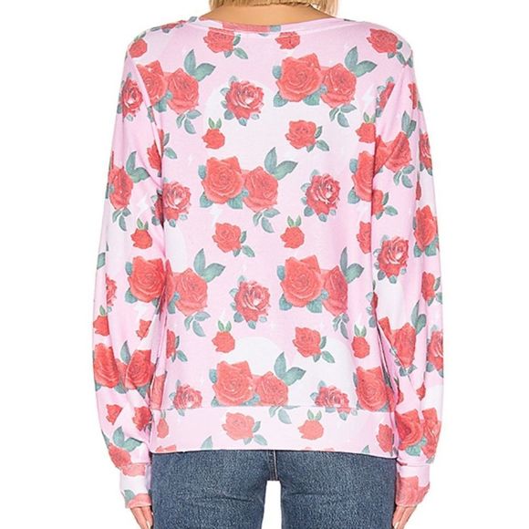 NWT Wildfox Electric Love Rose Sweatshirt - Picture 10 of 10